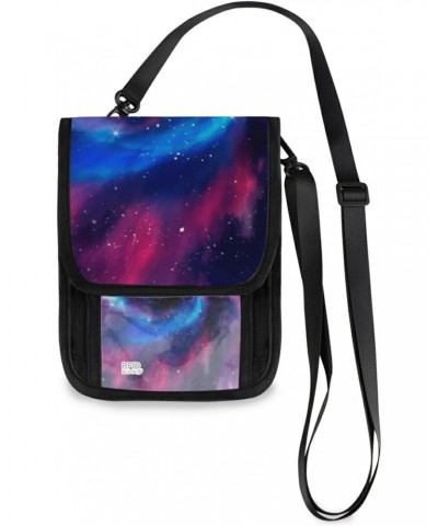 Crossbody Bags Cell Phone Wallet Purses for Women, Watercolor Galaxy Travel Purses with Card Slots, 6 x 7.5 inch $9.50 Crossb...