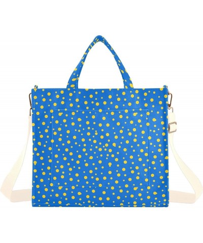 Blue Grey Gradient Hand Bags Small Tote Bag Corduroy Ladies Hand Bags Corduroy Tote Bag Birthday Bag Yellow Blue Polka Dot $1...