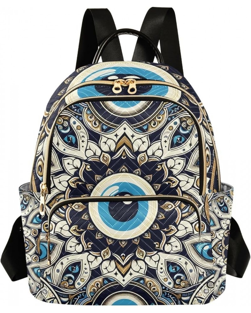 Retro Eyes Pattern Fashion Backpack Purse for Women, Casual Daypacks, Ladies Gift for Traveling Hiking Multicolor Small $19.2...