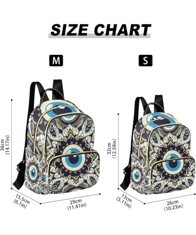 Retro Eyes Pattern Fashion Backpack Purse for Women, Casual Daypacks, Ladies Gift for Traveling Hiking Multicolor Small $19.2...