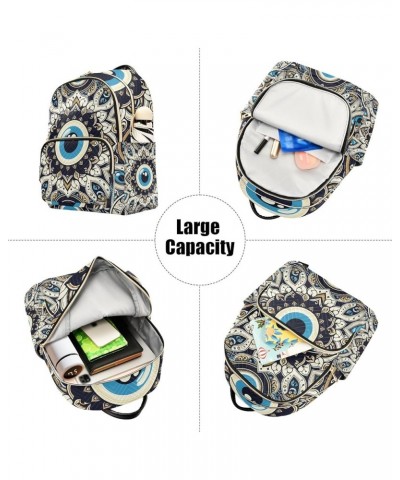 Retro Eyes Pattern Fashion Backpack Purse for Women, Casual Daypacks, Ladies Gift for Traveling Hiking Multicolor Small $19.2...