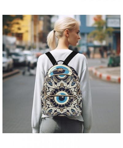 Retro Eyes Pattern Fashion Backpack Purse for Women, Casual Daypacks, Ladies Gift for Traveling Hiking Multicolor Small $19.2...