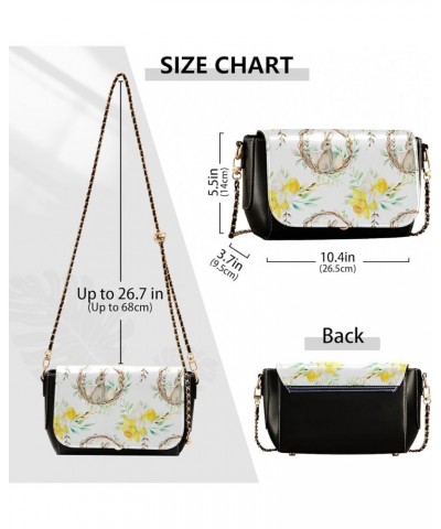 Crossbody Bags for Women Trendy Women's Black Shoulder Bag Small PU Leather Flap Cross Body Bag Handbags Pattern5 $16.39 Cros...