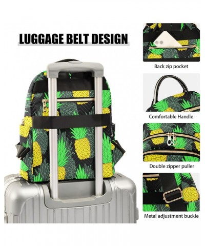 Pineapple Fashion Backpack Purse for Women Multipurpose Casual Daypack with Multi Pockets & Secured Zipper Ladies Gift for Sh...