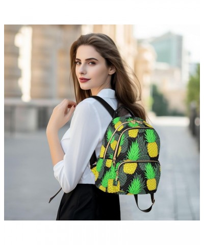 Pineapple Fashion Backpack Purse for Women Multipurpose Casual Daypack with Multi Pockets & Secured Zipper Ladies Gift for Sh...