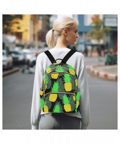 Pineapple Fashion Backpack Purse for Women Multipurpose Casual Daypack with Multi Pockets & Secured Zipper Ladies Gift for Sh...