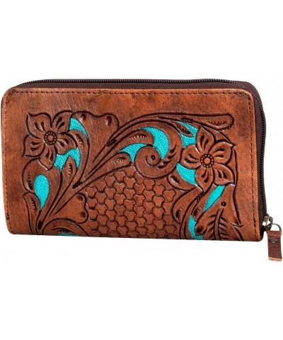 WALLET Hand Tooled Genuine Leather women bag western handbag purse $31.86 Shoulder Bags