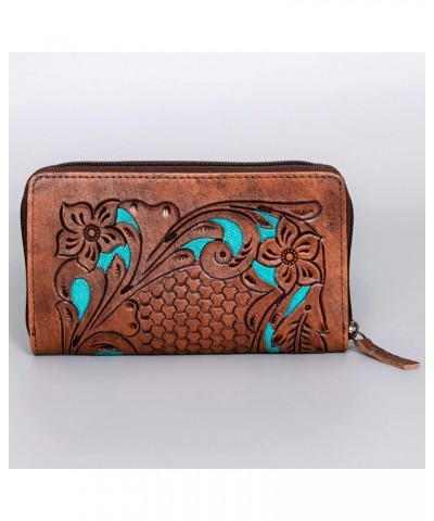 WALLET Hand Tooled Genuine Leather women bag western handbag purse $31.86 Shoulder Bags