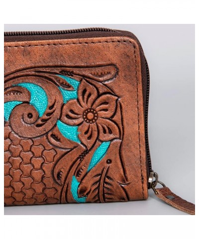 WALLET Hand Tooled Genuine Leather women bag western handbag purse $31.86 Shoulder Bags