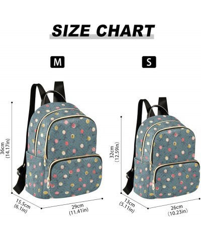 Abstract Polka Dot Women's Backpack Purse Causal Daypack Work Travel College Business Trip Bag Shoulder Bag Medium $16.31 Bac...