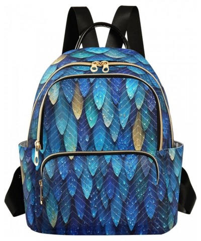 Waterdrop Mermaid Blue Women Backpack Purse Ladies Fashion Shoulder Bag Daypack Travel Bag 7.5L Medium $17.04 Backpacks