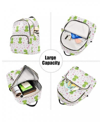 Travel Backpack Purse for Women Fashion Anti-theft Work Casual Frog Heart Daypack Shoulder Bag Medium Size Medium $19.97 Back...