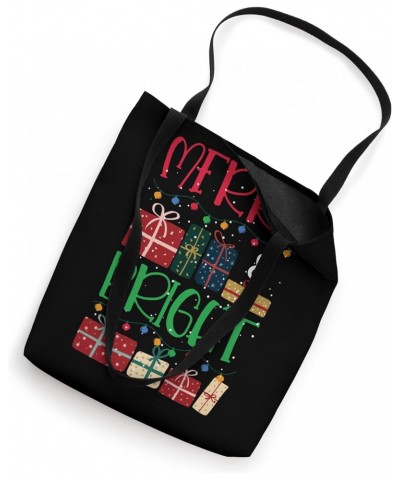 Merry and Bright Christmas Lights Xmas Holiday Tote Bag $10.92 Totes