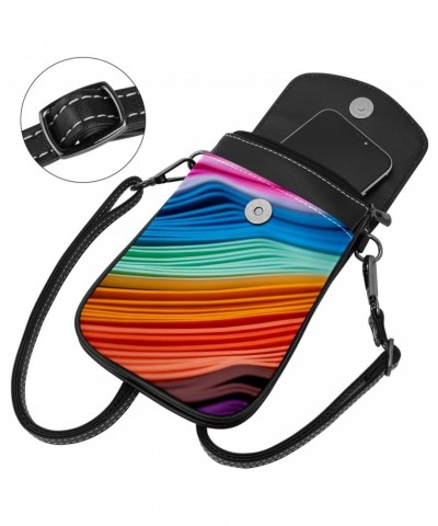 Crossbody Bags for Women,Crossbody Bag Men,Small Sling Bag,Abstract Rainbow Colorful Pattern,Crossbody Purse $12.30 Crossbody...