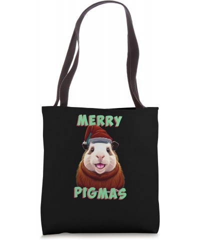 Merry Pigmas - Cute & Funny Guinea Pig / Cavy Lover Saying Tote Bag $14.04 Totes