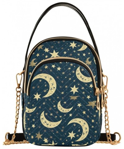 Stars and Moon Small Crossbody Bags for Women Adjustable Strap Purses Travel Handbags 20854038 $14.55 Crossbody Bags