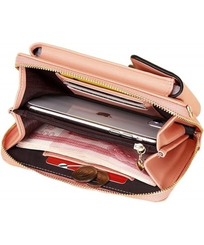 Shoulder Bags For Women Mobile Phone Bags Female Crossbody Wallet Messenger Bag Handbags Apricot $28.60 Shoulder Bags