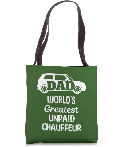 Dad World's Greatest Unpaid Chauffeur, Father's Day Tote Bag $15.07 Totes