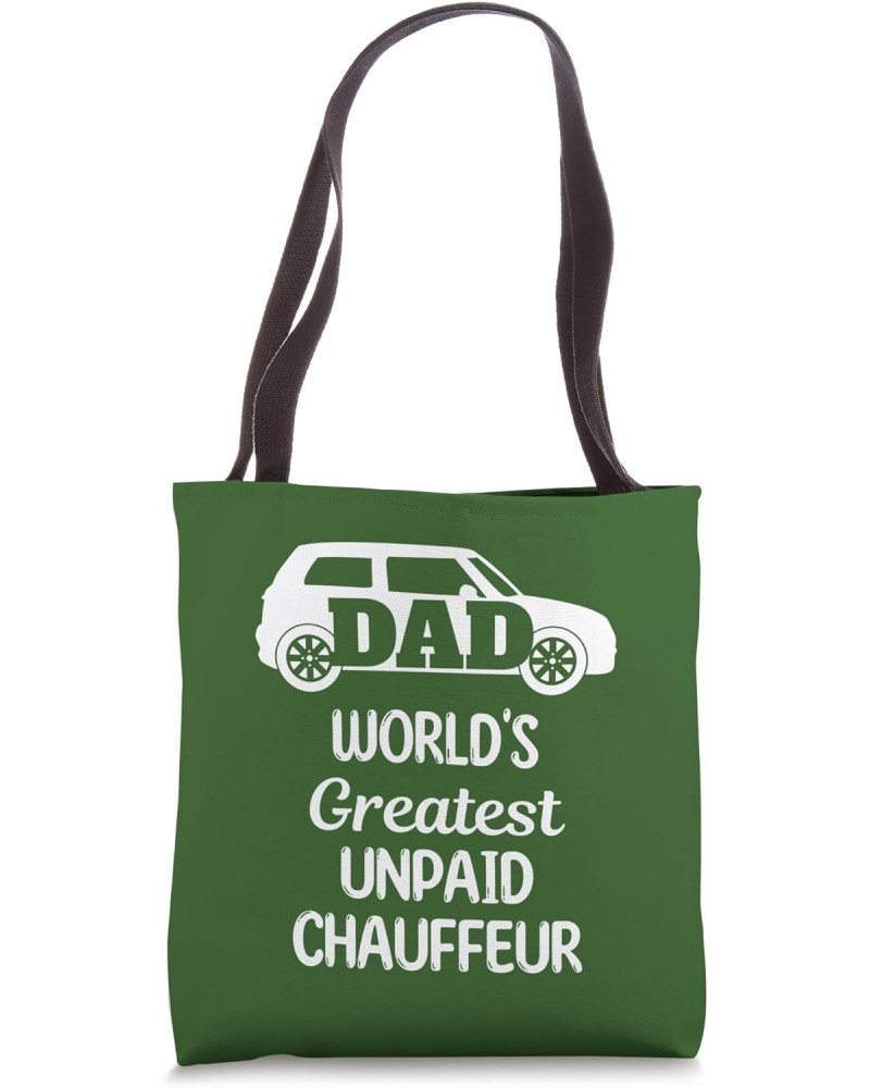 Dad World's Greatest Unpaid Chauffeur, Father's Day Tote Bag $15.07 Totes