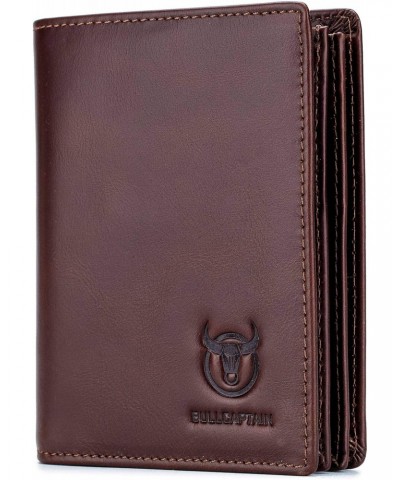 Leather Men Wallet,Genuine Leather RFID Blocking Bifold Wallets with ID Window (Coffee) $29.98 Wallets