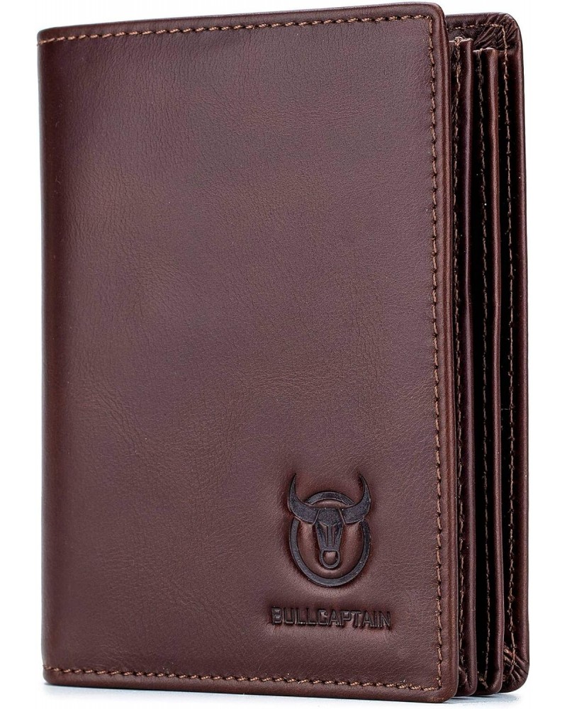 Leather Men Wallet,Genuine Leather RFID Blocking Bifold Wallets with ID Window (Coffee) $29.98 Wallets