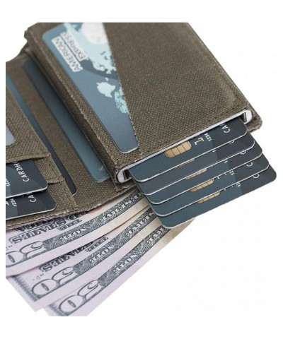 Tactical Waterproof Canvas Mechanized Wallets with RFID blocking, holds multiple cards and cash Light Green $32.20 Wallets