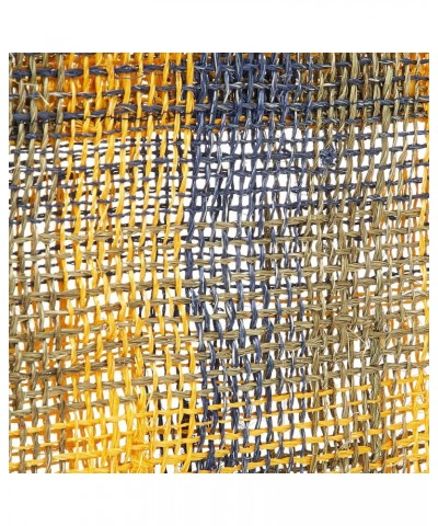 Abaca Check Shoulder E5824 475020 Yellow/Blue $20.92 Shoulder Bags