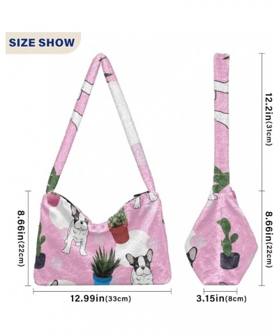 Women Boho Handbag Dog Cactus Dot Underarm Bag Tote Bag Shoulder Bag Crossbody Bag Fluffy Cell Phone Purse Patriot Lady Trave...