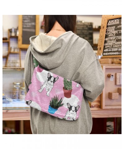 Women Boho Handbag Dog Cactus Dot Underarm Bag Tote Bag Shoulder Bag Crossbody Bag Fluffy Cell Phone Purse Patriot Lady Trave...