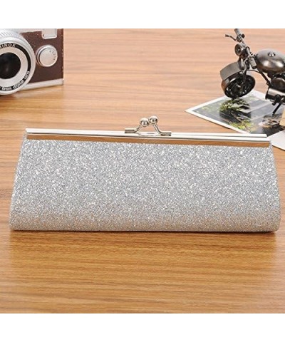 Women Glitter Clutch Purse Evening Party Wedding Banquet Handbag Shoulder Bag $7.16 Evening Bags