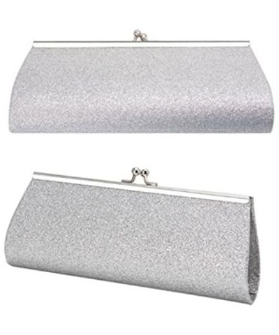 Women Glitter Clutch Purse Evening Party Wedding Banquet Handbag Shoulder Bag $7.16 Evening Bags