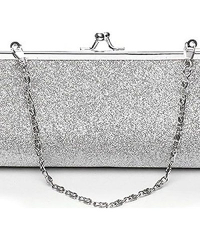 Women Glitter Clutch Purse Evening Party Wedding Banquet Handbag Shoulder Bag $7.16 Evening Bags