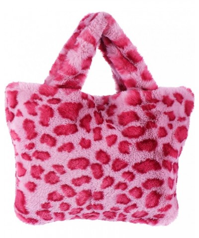 1pc Leopard Print Bag Handbag for Shopping Leopard Handbag Fashion Handbag Large Handbag Leopard Bag Red $9.75 Totes