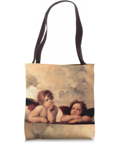 Angels Gift Raphael Angel Cherubs Sistine Madonna Angel Tote Bag $12.25 Totes