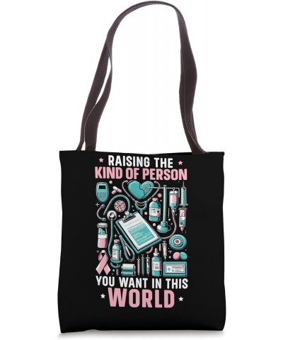 Mom Of An Oncology Nurse Registered Nurse Oncology Nursing Tote Bag $11.25 Totes