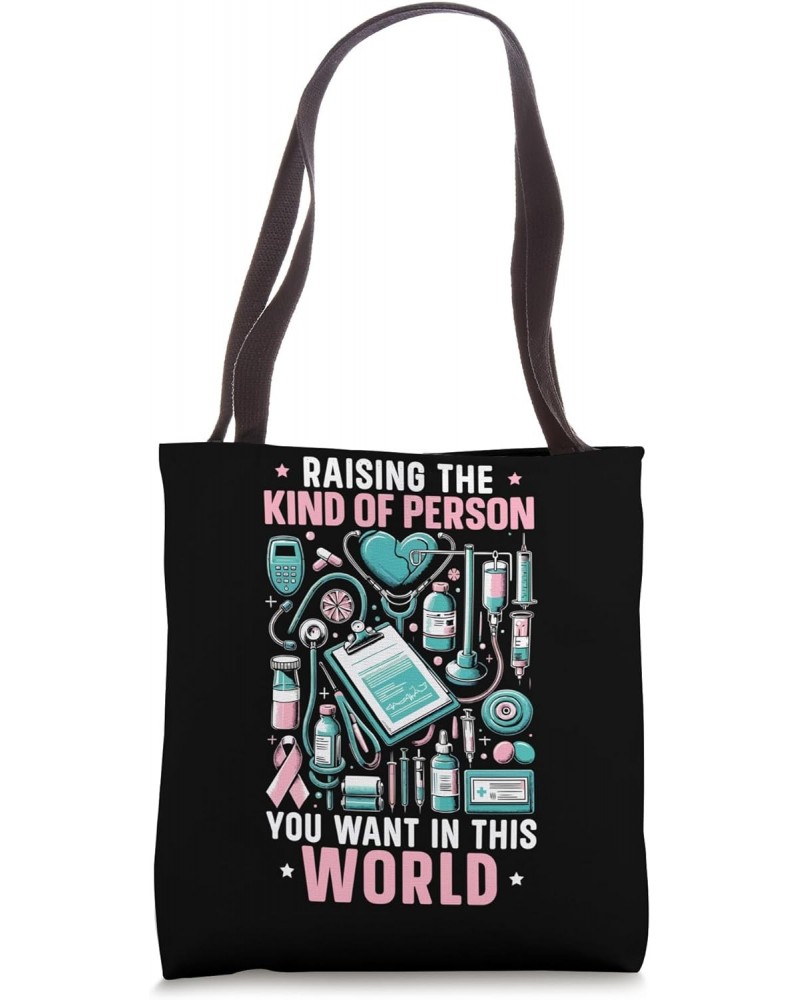 Mom Of An Oncology Nurse Registered Nurse Oncology Nursing Tote Bag $11.25 Totes