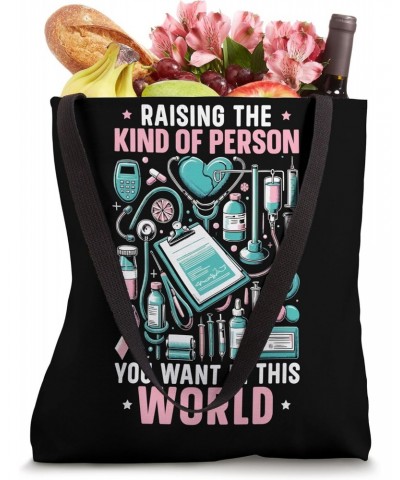 Mom Of An Oncology Nurse Registered Nurse Oncology Nursing Tote Bag $11.25 Totes