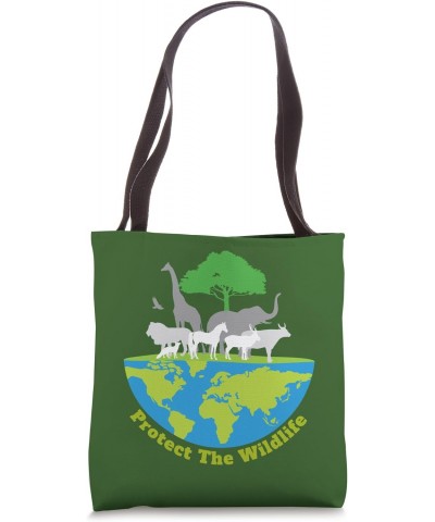 Protect The Wildlife Nature Earth Day Save Safari Animal Tote Bag $11.25 Totes