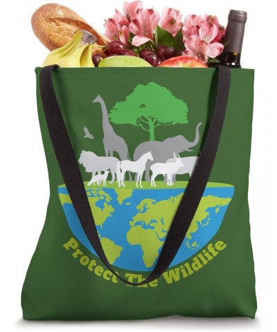 Protect The Wildlife Nature Earth Day Save Safari Animal Tote Bag $11.25 Totes