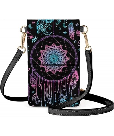 Cell Phone Crossbody Purse for Women Wallet Leather Purse Satchel Casual Travel Mini Shoulder Bag Dreamcatcher $12.95 Crossbo...