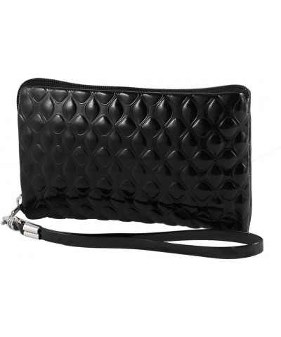 Qtqgoitem Black Faux Leather Zip Up Detachable Strap Pouch Purse Bag Holder (Model: 7f1 22d 69c c0e 3d3) $8.74 Crossbody Bags