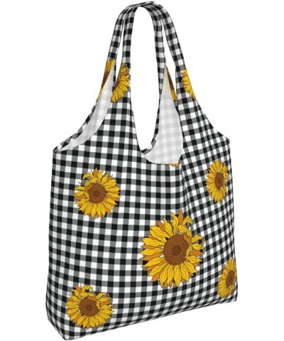 Sunflowers Single Shoulder Commuter Canvas Tote Bags For Women And Men Sunflowers 43 $11.87 Totes