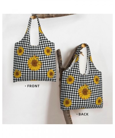 Sunflowers Single Shoulder Commuter Canvas Tote Bags For Women And Men Sunflowers 43 $11.87 Totes