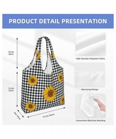 Sunflowers Single Shoulder Commuter Canvas Tote Bags For Women And Men Sunflowers 43 $11.87 Totes