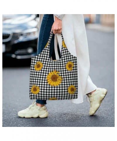 Sunflowers Single Shoulder Commuter Canvas Tote Bags For Women And Men Sunflowers 43 $11.87 Totes