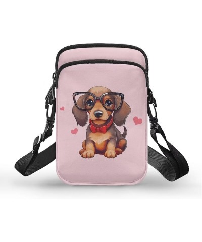 Small Cell Phone Crossbody Bag Purses for Women Portable Shoulder Hnadbag Adjustable Messenger Bag Travel Pouch Dachshund $8....