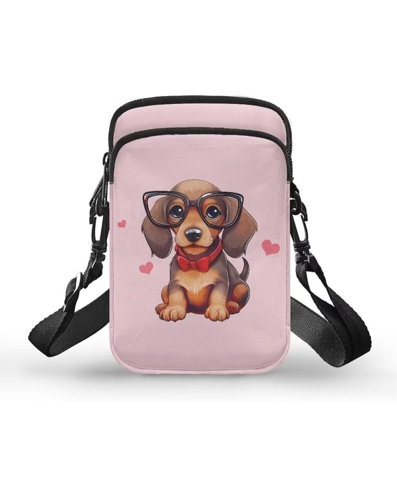 Small Cell Phone Crossbody Bag Purses for Women Portable Shoulder Hnadbag Adjustable Messenger Bag Travel Pouch Dachshund $8....