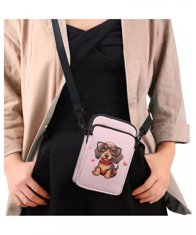 Small Cell Phone Crossbody Bag Purses for Women Portable Shoulder Hnadbag Adjustable Messenger Bag Travel Pouch Dachshund $8....