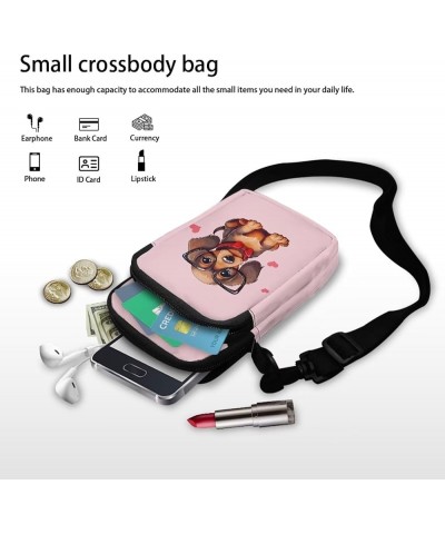 Small Cell Phone Crossbody Bag Purses for Women Portable Shoulder Hnadbag Adjustable Messenger Bag Travel Pouch Dachshund $8....