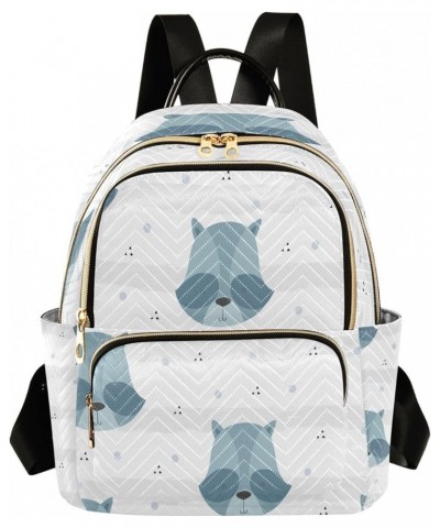 Women Backpack Purse Cute Little Raccoon Cartoon Fashion Shoulder Bags Travel Backpack Small Daypacks M Medium $15.60 Backpacks